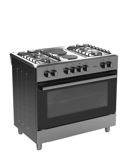 TOTAI TS 90cm 4 Burner Gas Cooker - Silver