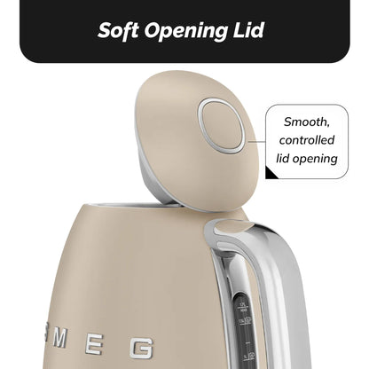Smeg Retro 1.7L Matte Kettle Moonlight