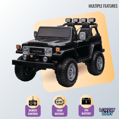 Toyota Land Cruiser FJ40 24V 4WD Kids Electric Ride-On Car - TY316
