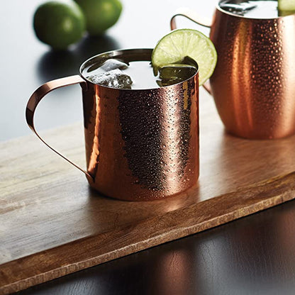 The Bar 550ml Moscow Mule Mug with Hammered Finish Copper