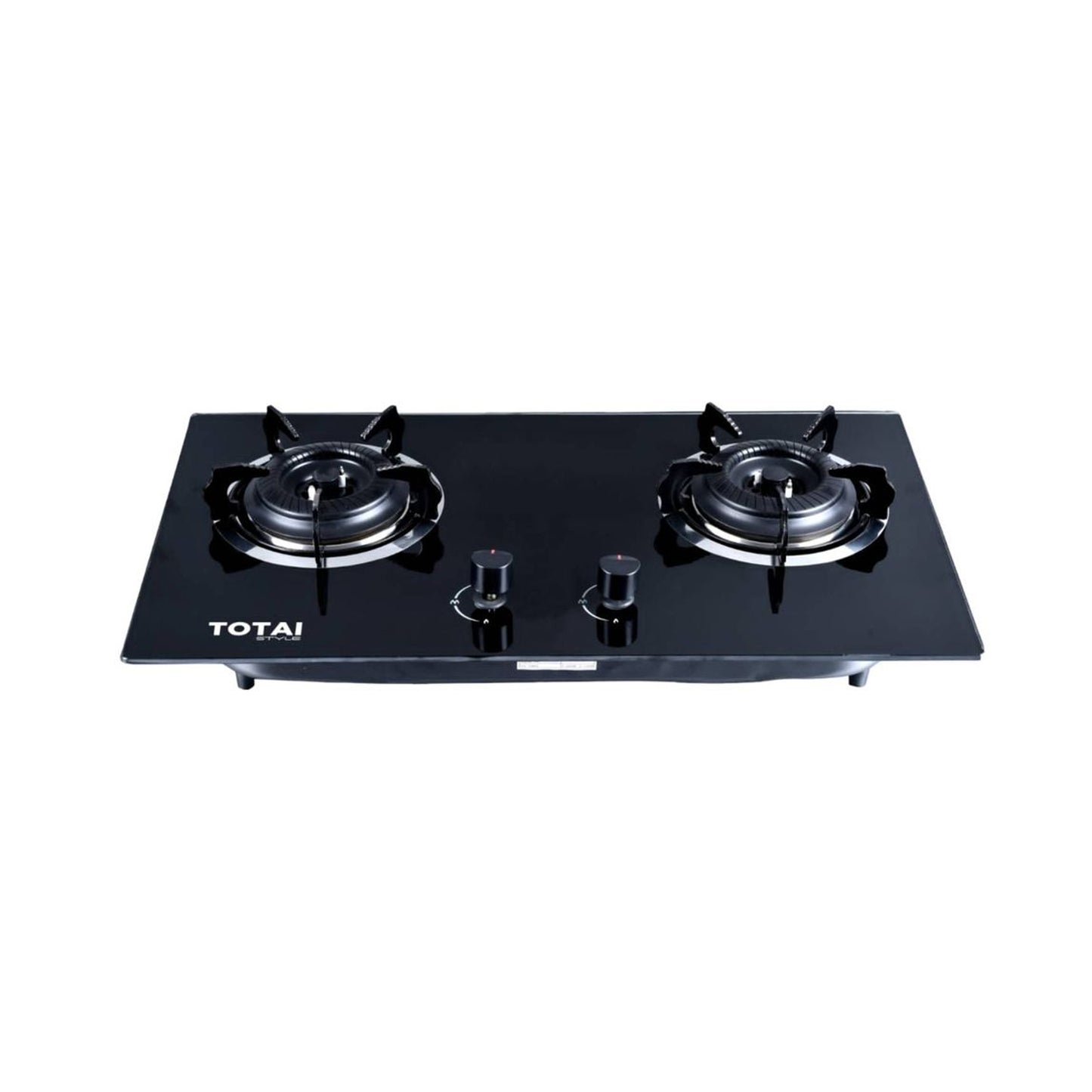 Totai Style 2 Burner Gas On Glass Hob Black