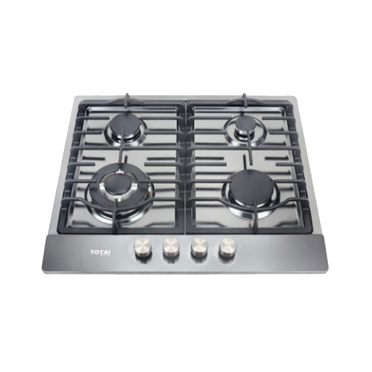 Totai 4 Burner Stainless Steel Gas Hob Silver