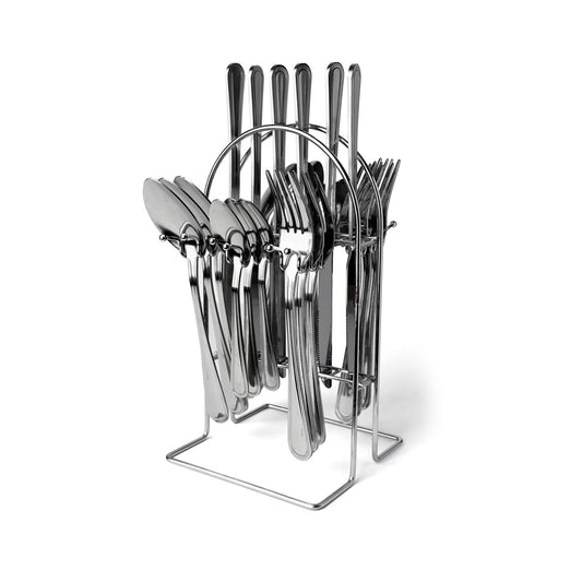 Totally Home 24 Piece Stainless Steel Cutlery Set Silver
