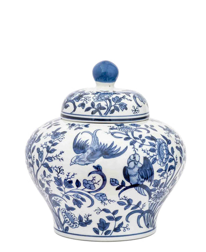 Urban Decor Nevis Ginger Jar 26cm - Blue & White