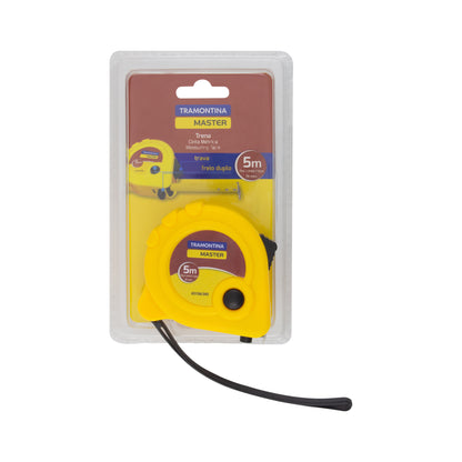 Tramontina 5m Measuring Tape With Lock System Yellow