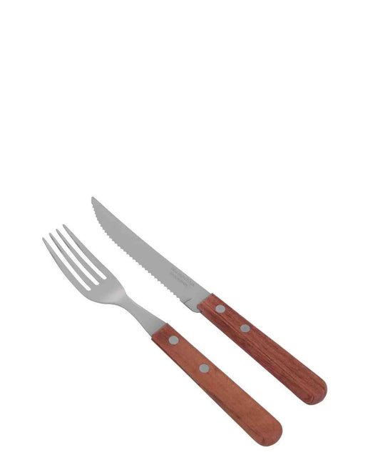 Tramontina 12 Piece Barbecue Cutlery Set - Brown