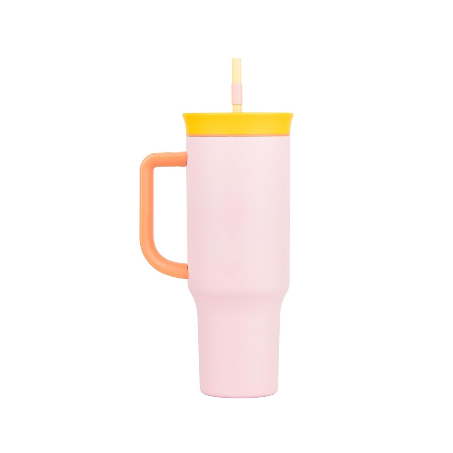 1.2Lt Flask With Handle & Straw Pink