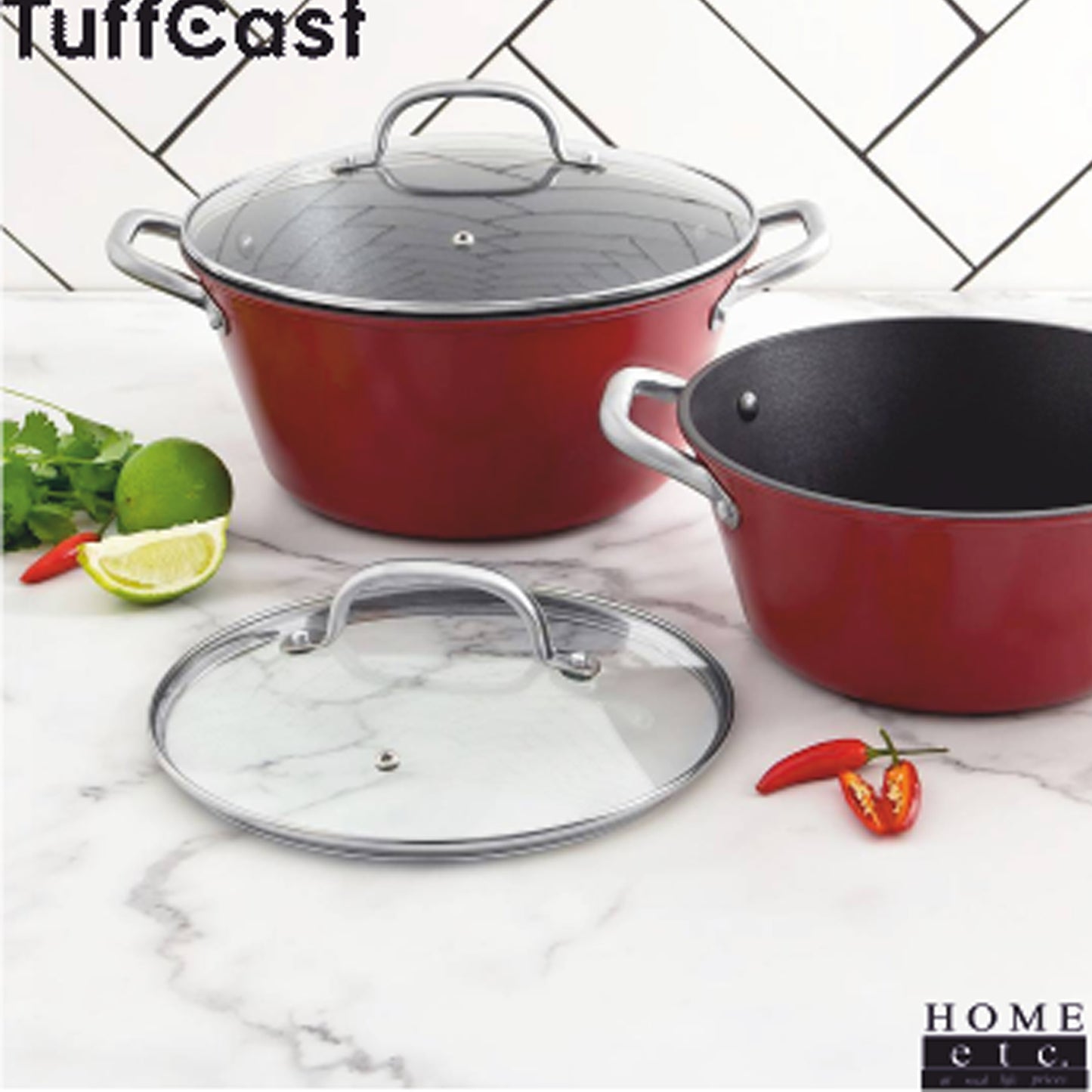 Tuffcast 24cm Dutch Oven Red