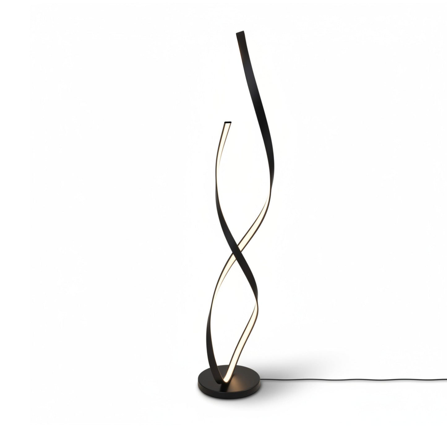 Twist Design Floor Lamp Black
