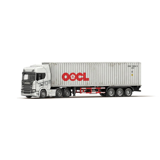 1:64 Alloy Scania Truck with Container Grey