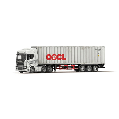 1:64 Alloy Scania Truck with Container Dark Blue