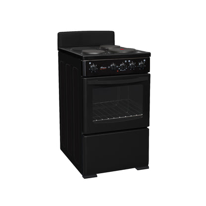 Univa 3 Plate Plug-in Stove Black