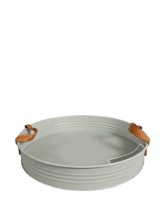 Urban Decor Serving Tray With Handles - Grey