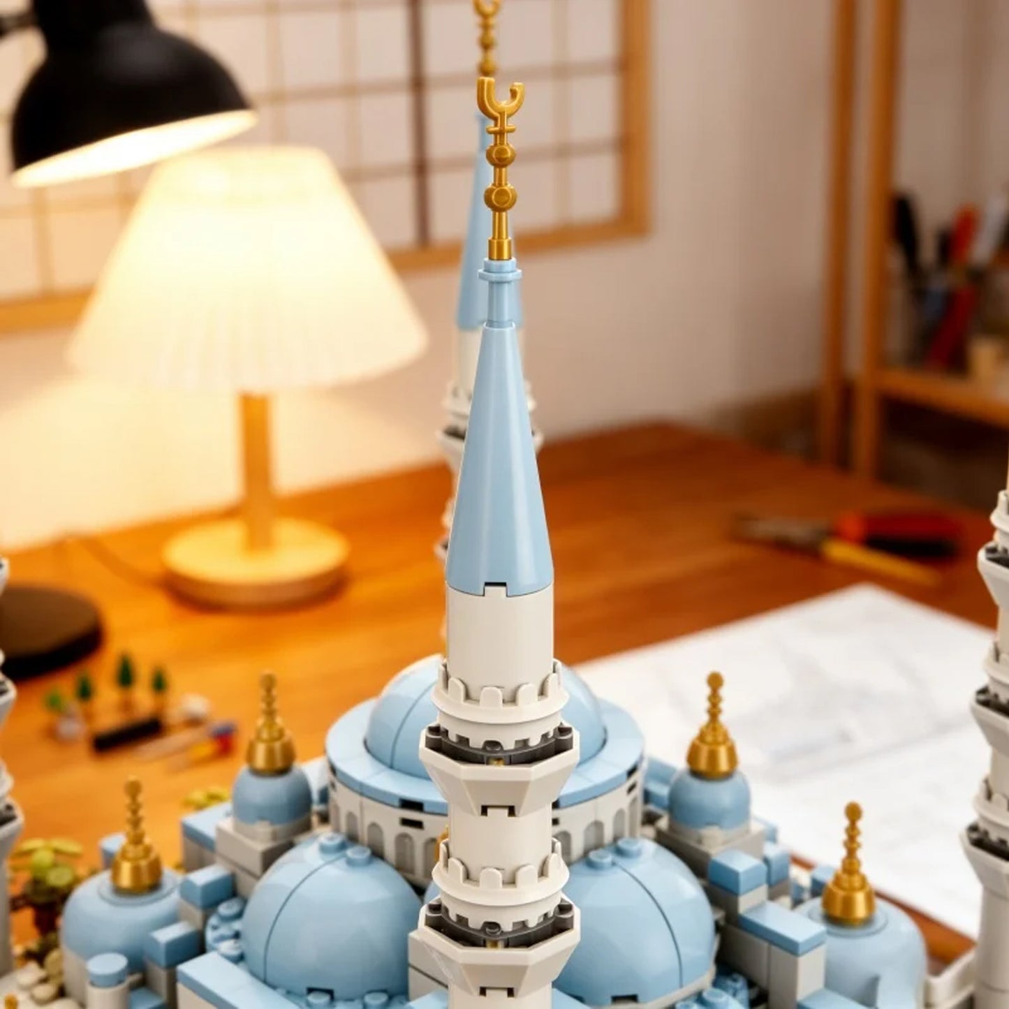 Wange Blue Mosque 1129 Piece Building Blocks