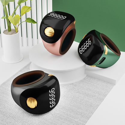 Adjustable Tasbih Smart Ring Counter Green