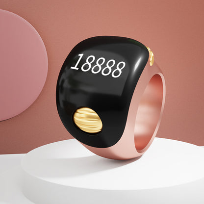 Adjustable Tasbih Smart Ring Counter Rose Gold