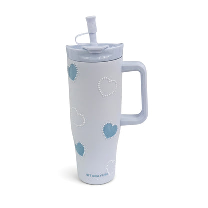 Heart Design 1.2Lt Flask Blue