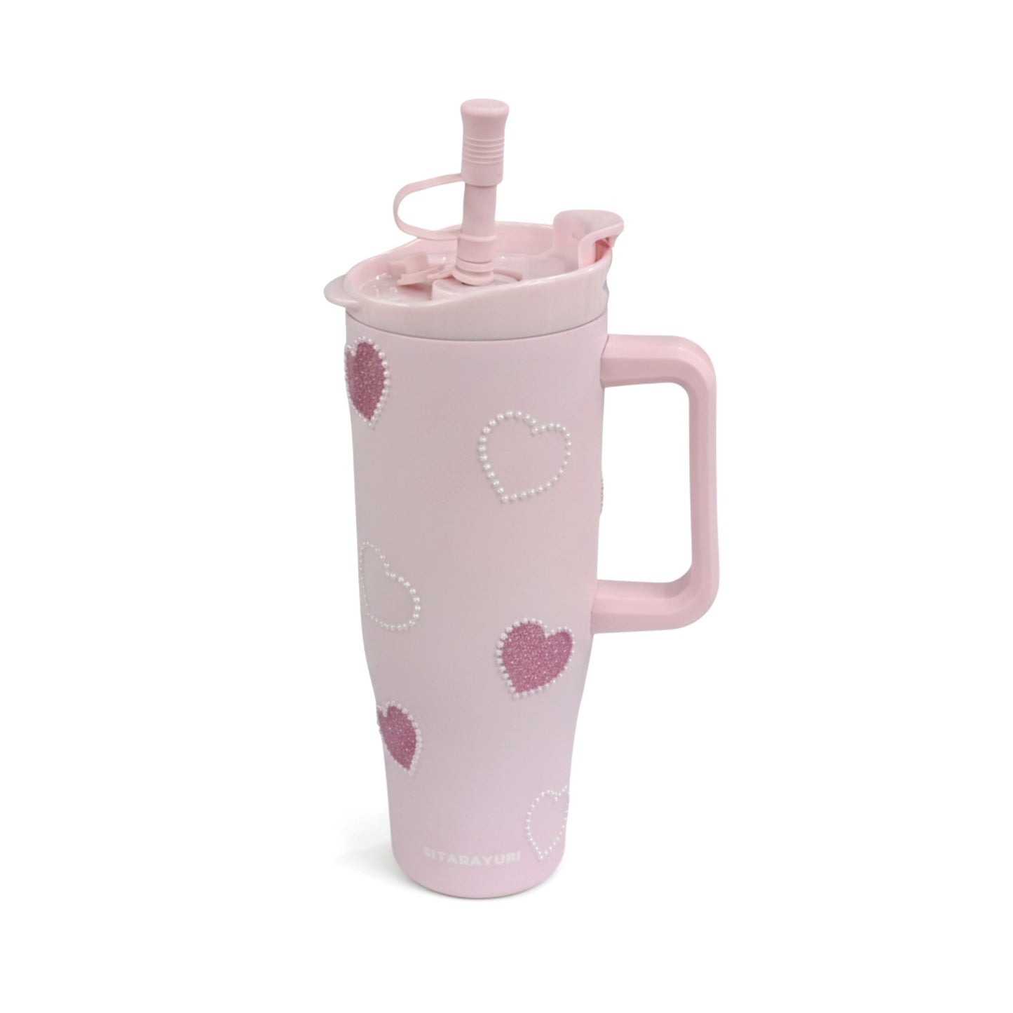 Heart Design 1.2Lt Flask Pink