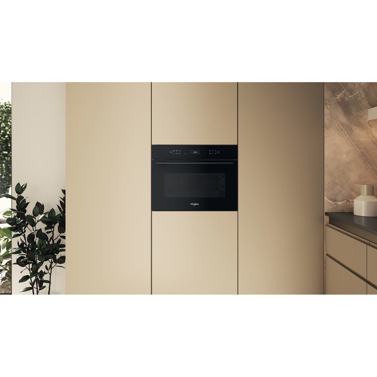 Whirlpool 53L W7 Built-In Combi Oven & Microwave Black