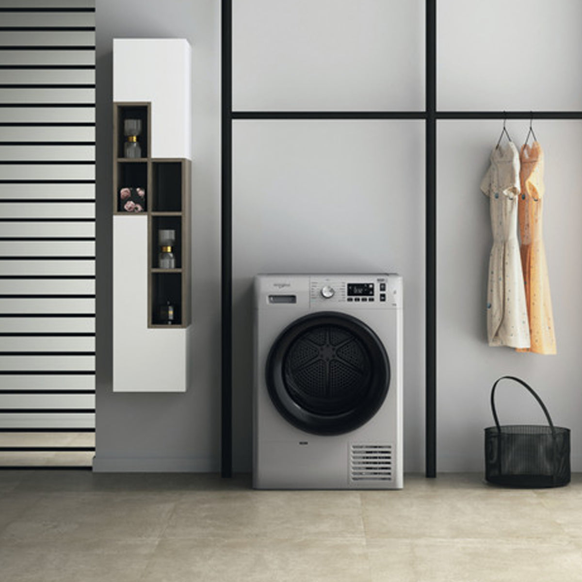 Whirlpool 8kg Condenser Tumble Dryer Silver