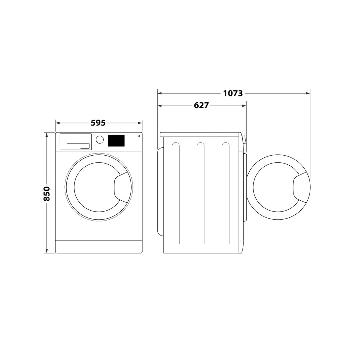 Whirlpool 8kg Front Loader Washing Machine Silver