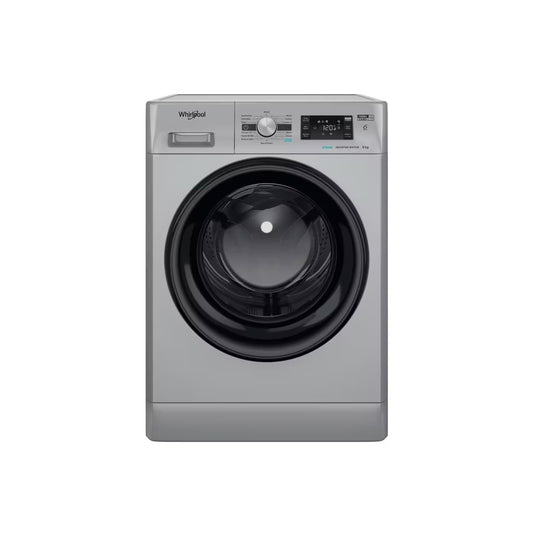 Whirlpool 8kg Front Loader Washing Machine Silver