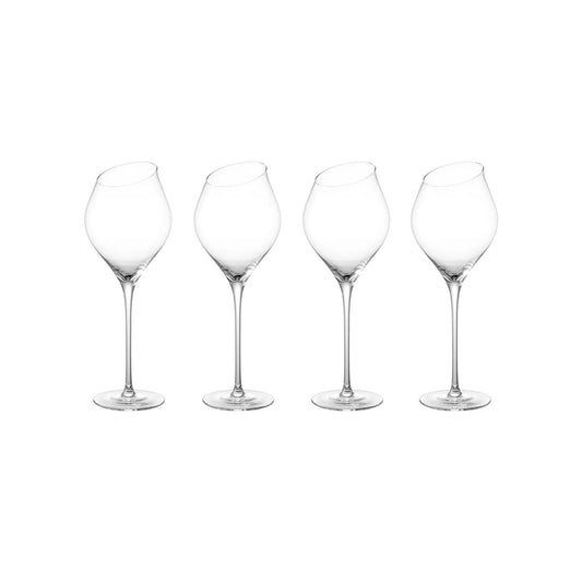 Carrol Boyes Sway White Wine Glass Set of 4 - Clear