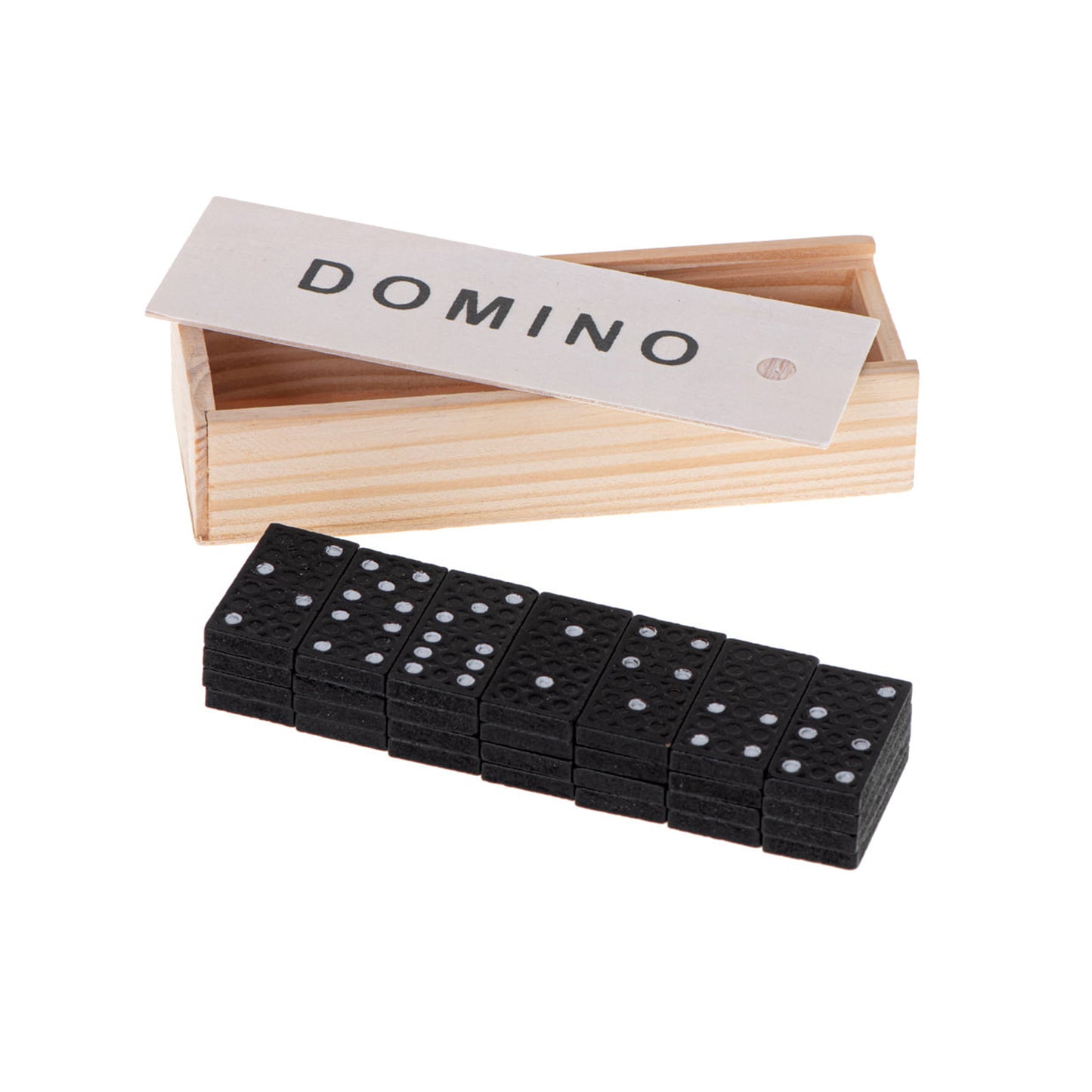 Urban Decor Wooden 28 Piece Domino Game Brown