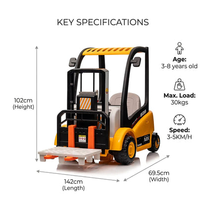 MightyLift Kids Electric Ride-On Forklift - XM638