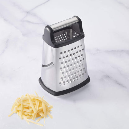 Kitchen Life 4-Way Stainless Steel Grater Black