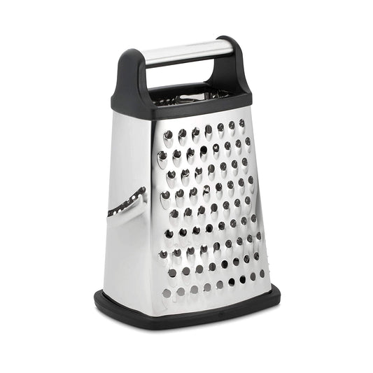 Kitchen Life 4-Way Stainless Steel Grater Black