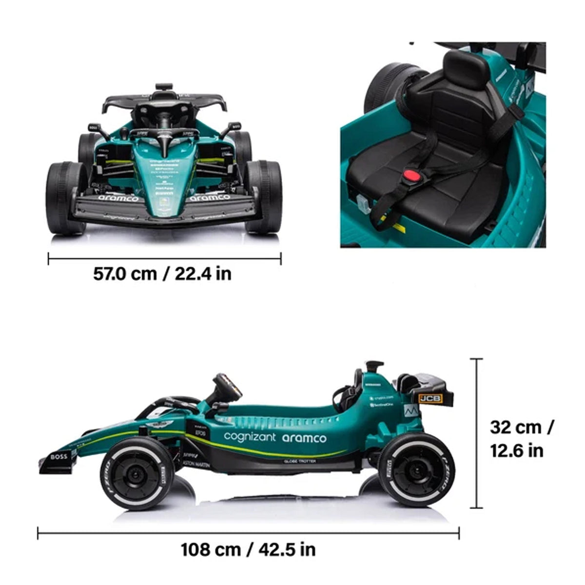 Aston Martin F1 Licensed Kids Electric Race Car - YJ1599