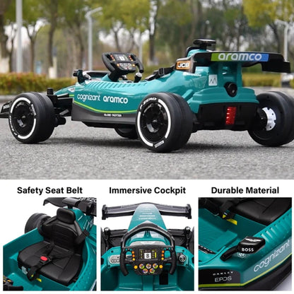 Aston Martin F1 Licensed Kids Electric Race Car - YJ1599