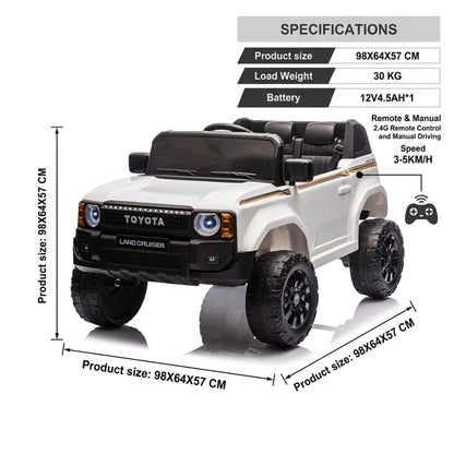 24V 2 Seater Toyota Land Cruiser Licensed Kids Electric Ride-On Car - YJ2155