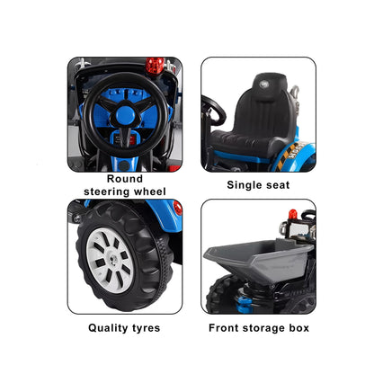 Kingdom 12V Electric Ride-On Dumper Tractor - YJ328C