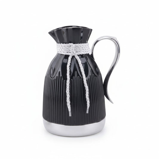 Tea Thermos Black & Silver