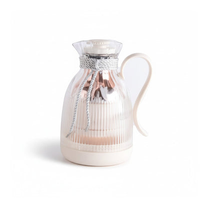 Tea Thermos White & Clear