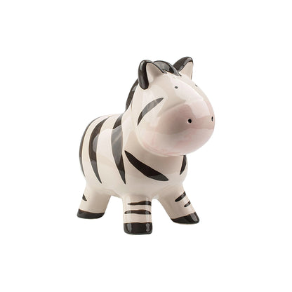 Zebra Ceramic Money Bank Black & White