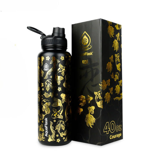 Aquaflask Koi 1182ml Flask Courage Black