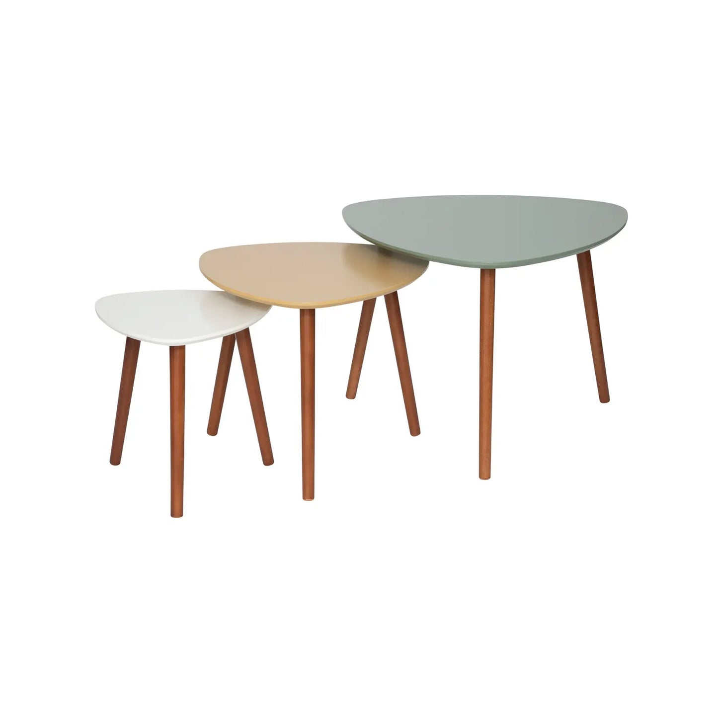 Atmosphera Mileo 3 Piece Nesting Table Set Multicoloured