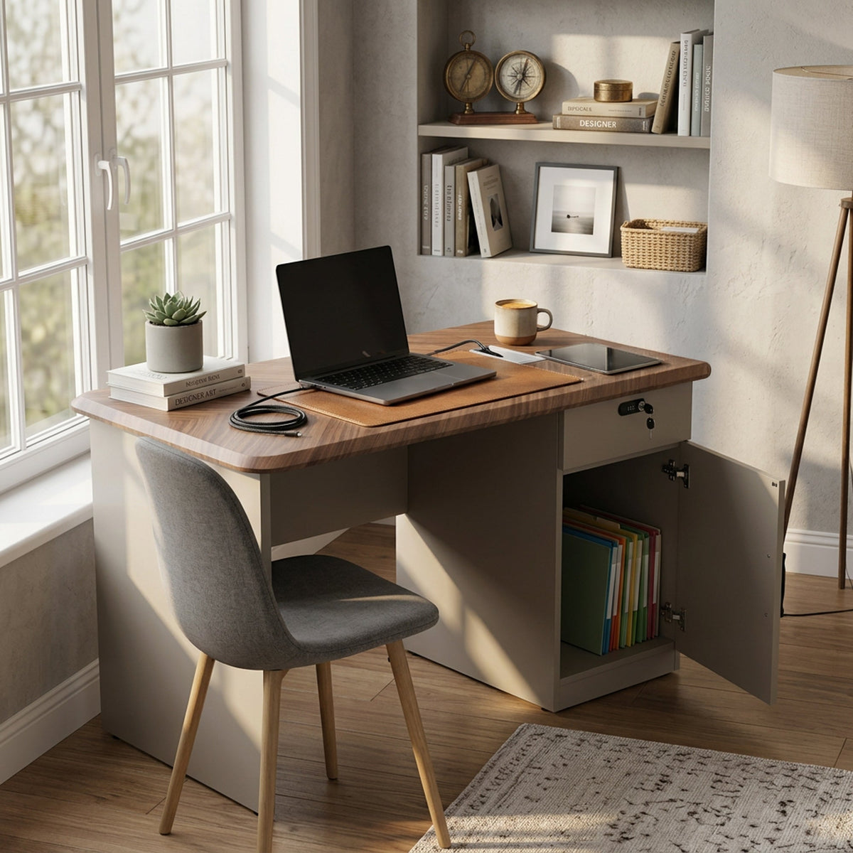 BF Platinum Living 1.2M Office Table