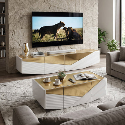 BF Royal Home Coffee Table and TV Stand Combo
