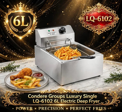 Condere LQ-6102 single tank deep fryer