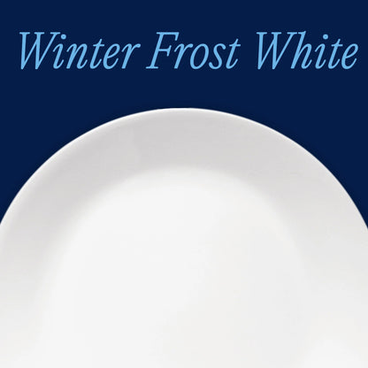 Corelle Winter Frost White lunch plate close up