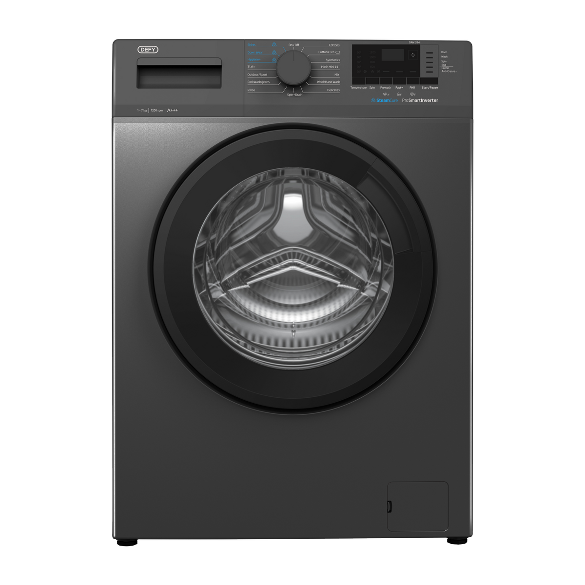 Defy 7kg Front Loader Washing Machine Grey