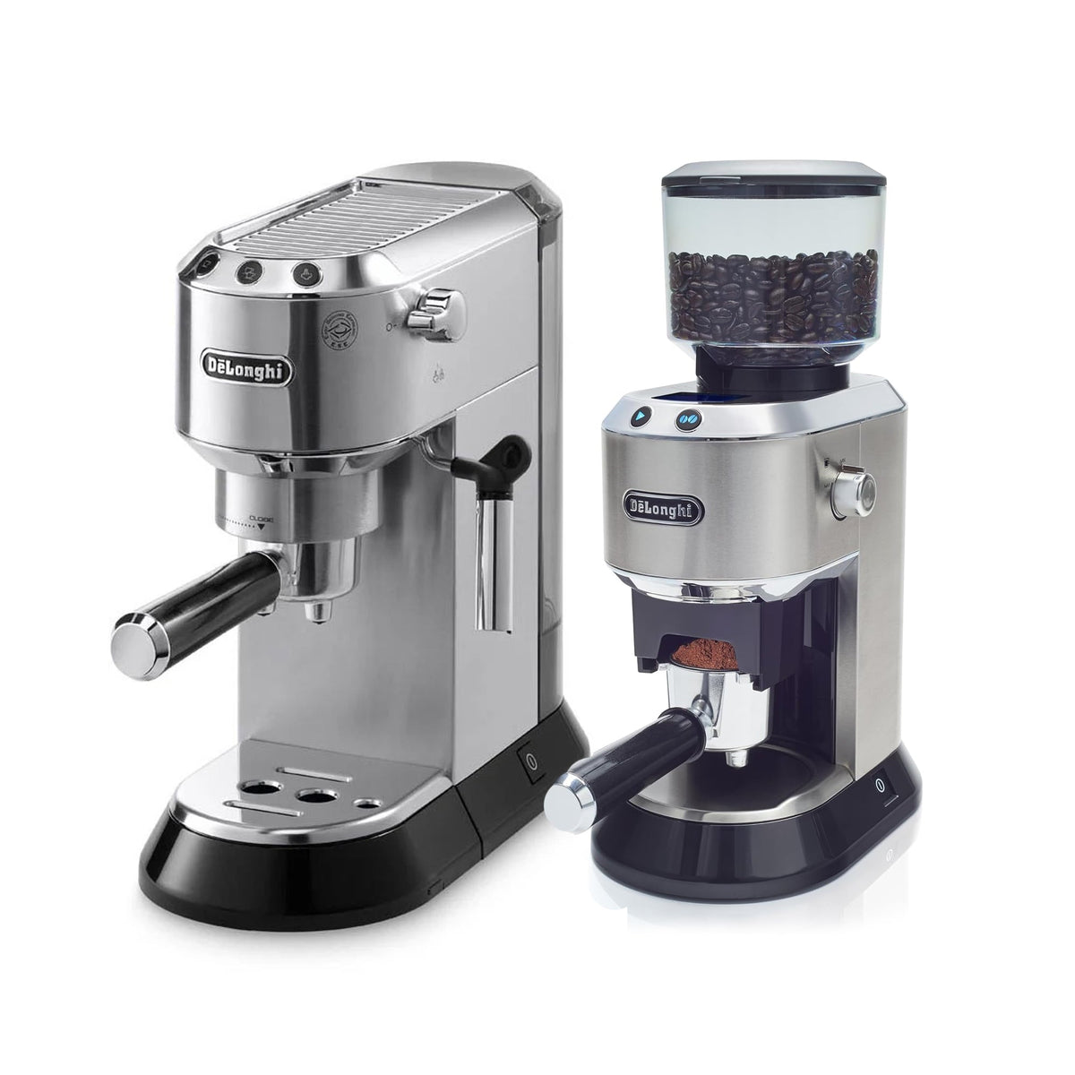 De'Longhi Dedica Deluxe EC685.M with KG521.M Grinder - Metal