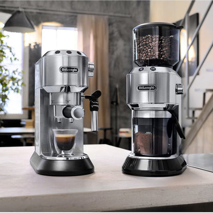 De'Longhi Dedica Deluxe EC685.M with KG521.M Grinder - Metal