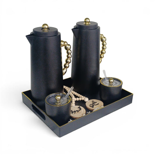 6 Piece Breakfast Server Set Black