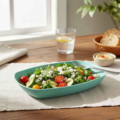 Pearl Big Salad Plate Teal
