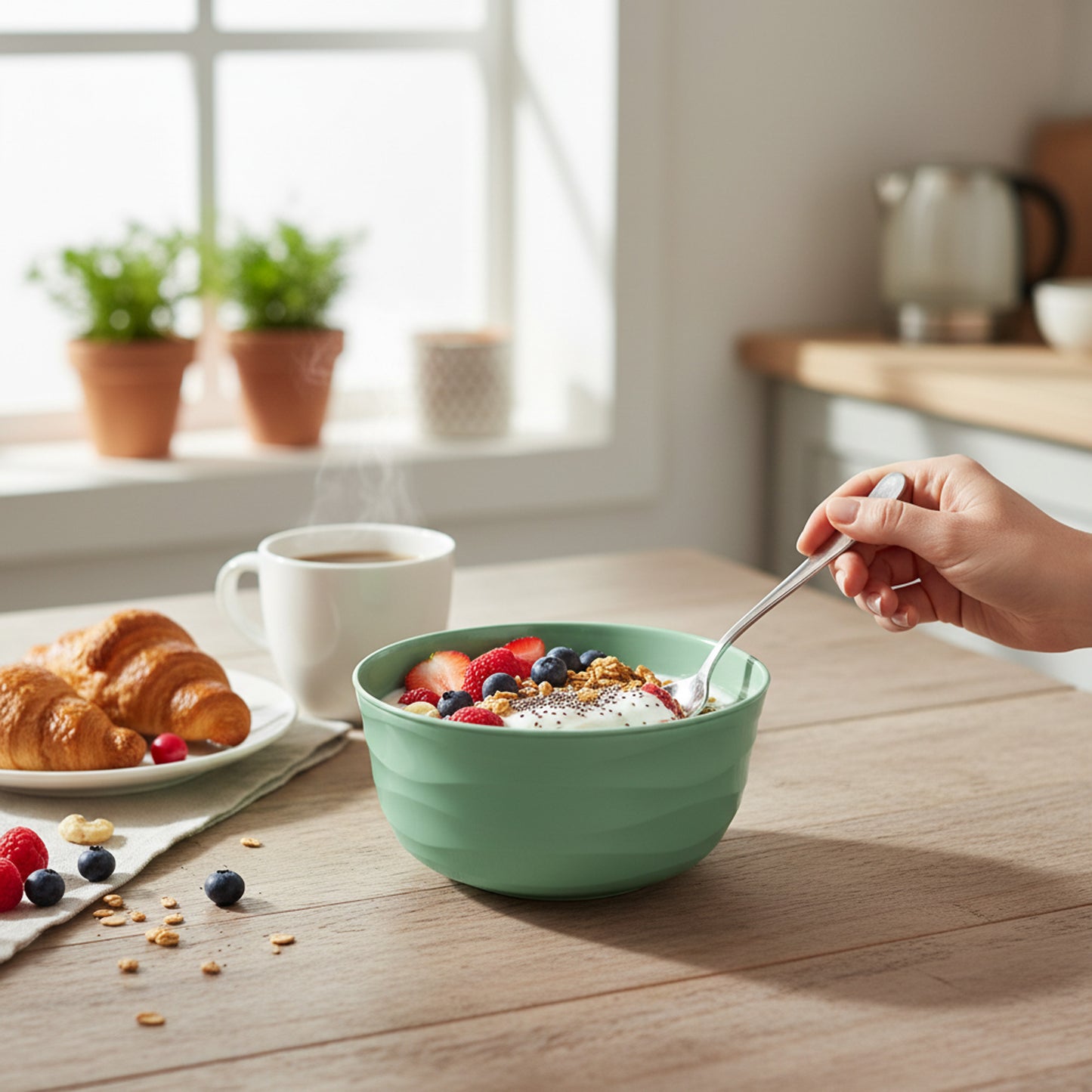 Pera 0.5Lt Round Bowl Green